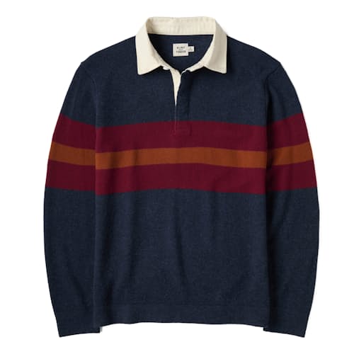 laydown image of Merino Rugby Sweater