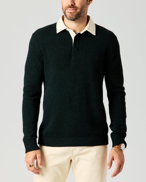 lifestyle image of Merino Rugby Sweater