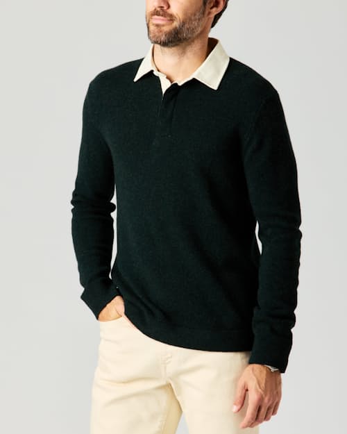 lifestyle image of Merino Rugby Sweater