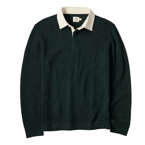 laydown image of Merino Rugby Sweater