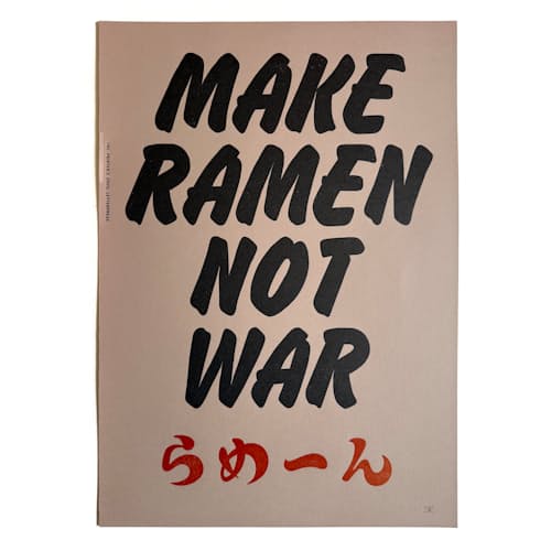 laydown image of MAKE RAMEN NOT WAR