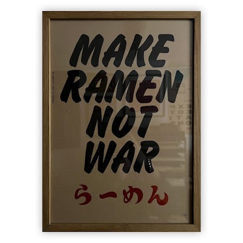 laydown image of MAKE RAMEN NOT WAR