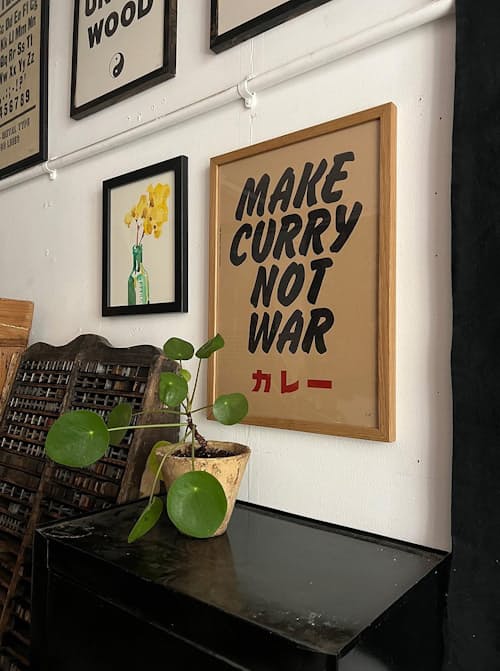 lifestyle image of MAKE CURRY NOT WAR