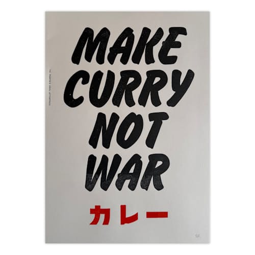 laydown image of MAKE CURRY NOT WAR