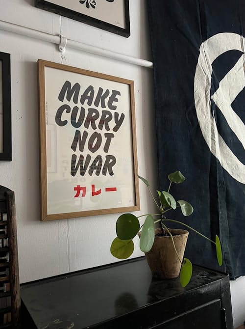 lifestyle image of MAKE CURRY NOT WAR
