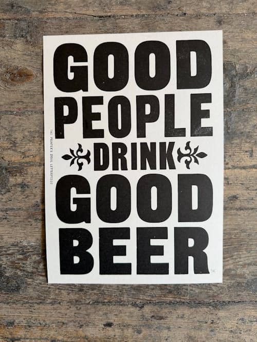 lifestyle image of GOOD BEER