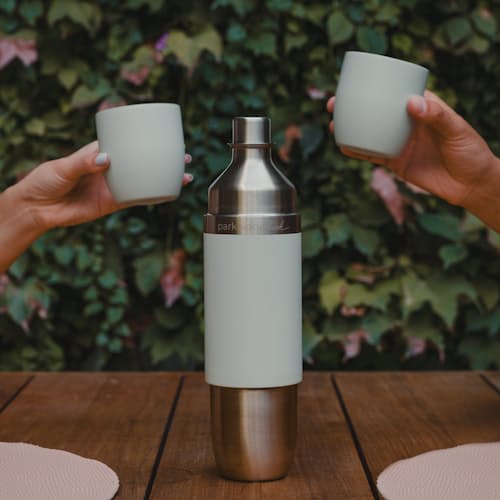 lifestyle image of Parkside 750 3-Piece Wine Set Flask