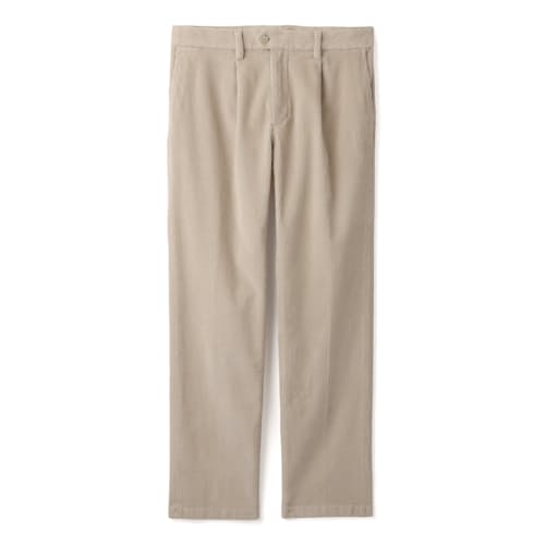laydown image of Pleated Cord Trouser