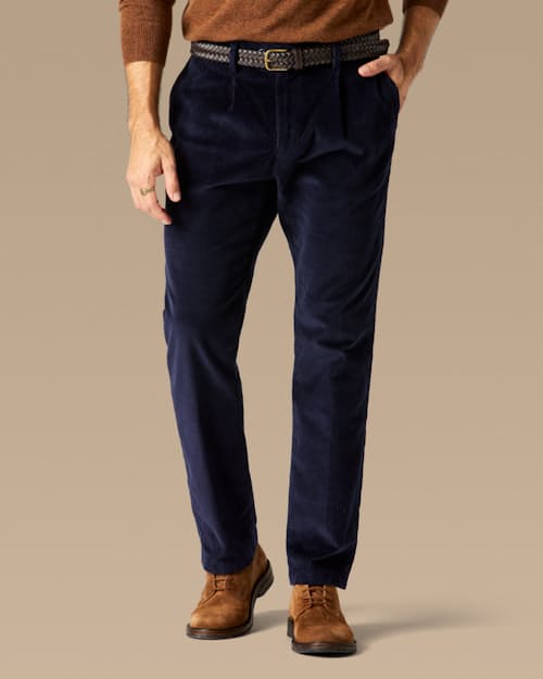 lifestyle image of Pleated Cord Trouser