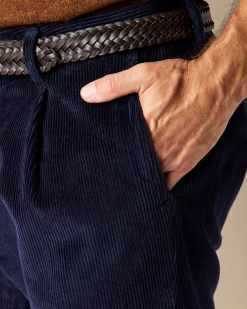 lifestyle image of Pleated Cord Trouser