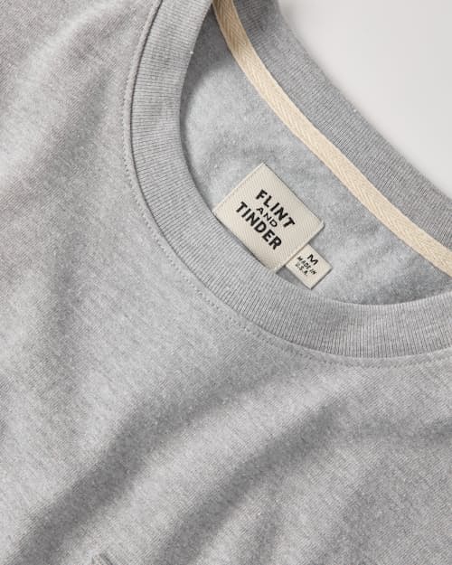 laydown detail image of American Heavyweight Pocket Longsleeve T-Shirt