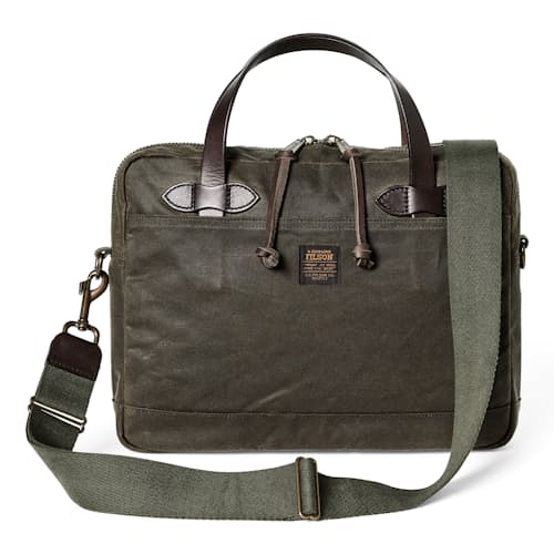 laydown image of Tin Cloth Compact Briefcase