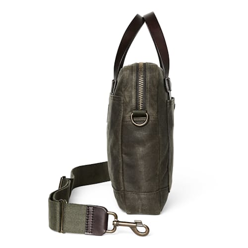 laydown image of Tin Cloth Compact Briefcase