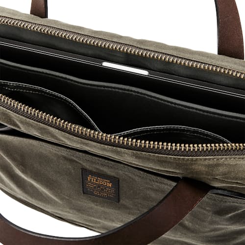 laydown detail image of Tin Cloth Compact Briefcase