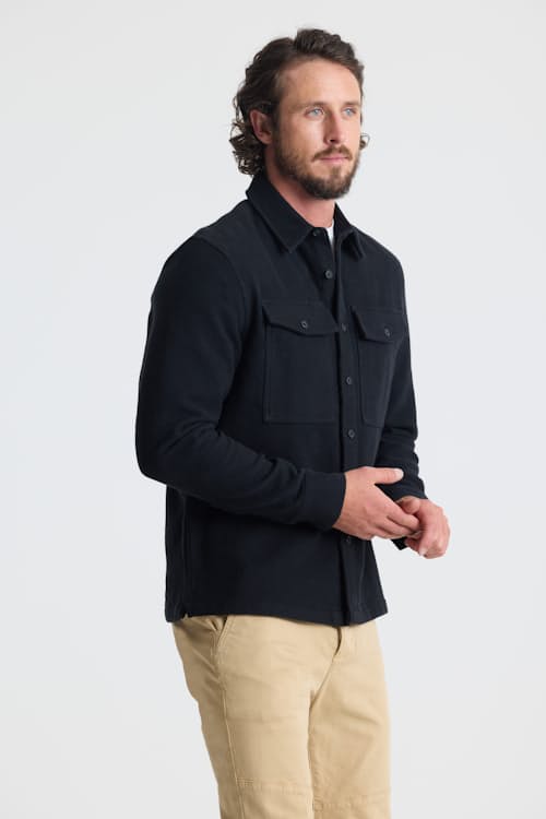 on model image of Pioneer Blanket Button Down