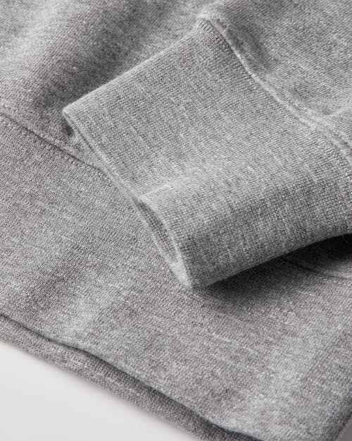 laydown detail image of Midweight Terry Half Zip Sweatshirt