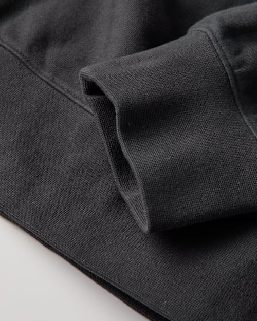 laydown detail image of Midweight Terry Half Zip Sweatshirt