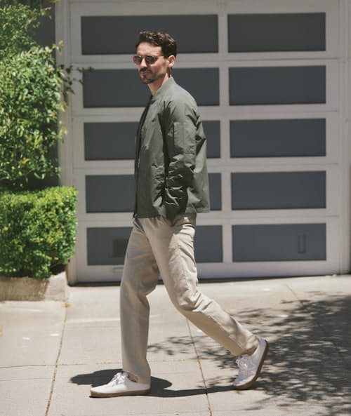 lifestyle image of Glenn Wax Canvas Bomber