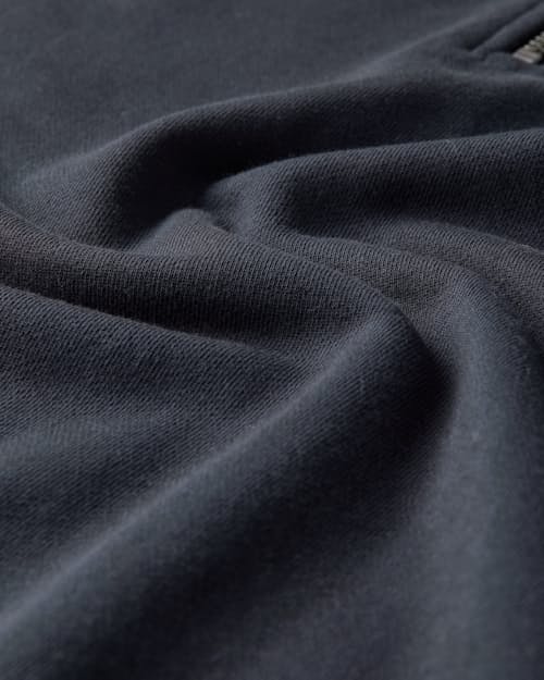 laydown detail image of Midweight Terry Half Zip Sweatshirt