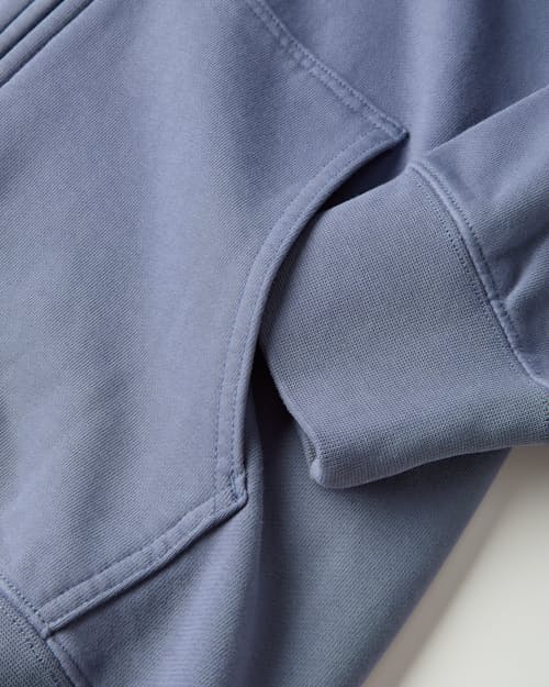 laydown detail image of Midweight Terry Full-Zip Hoodie