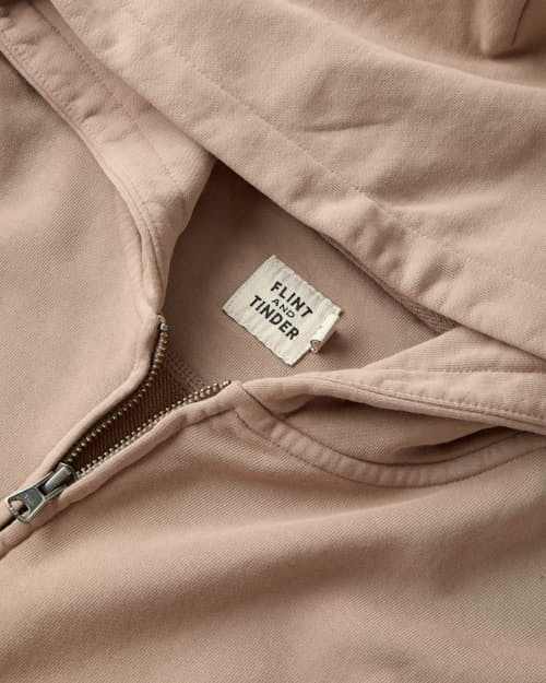 laydown detail image of Midweight Terry Full-Zip Hoodie
