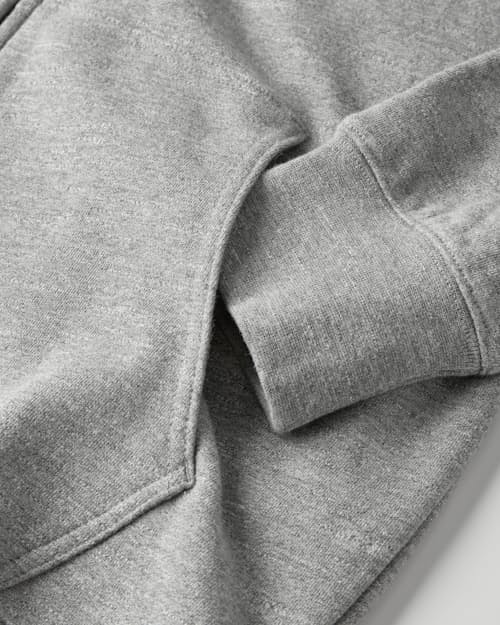 laydown detail image of Midweight Terry Full-Zip Hoodie