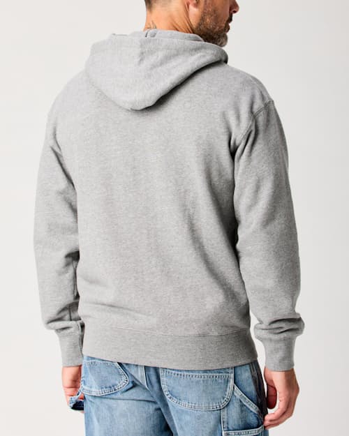lifestyle image of Midweight Terry Full-Zip Hoodie