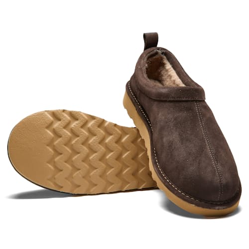 laydown image of Wool Mule Slipper