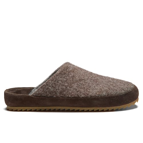 laydown image of Wool Mule Slipper