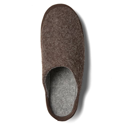 laydown image of Wool Mule Slipper