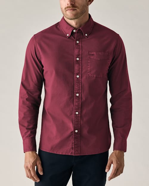 on model image of Oxford Draftsman Shirt