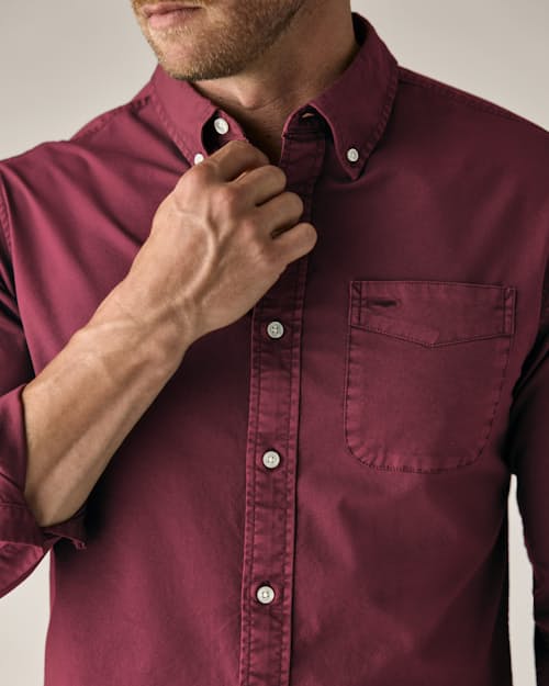 on model image of Oxford Draftsman Shirt