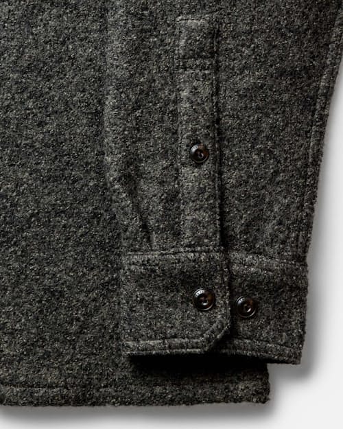 laydown detail image of The Connor Boucle Overshirt