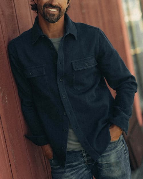 lifestyle image of The Ledge Long Sleeve Shirt