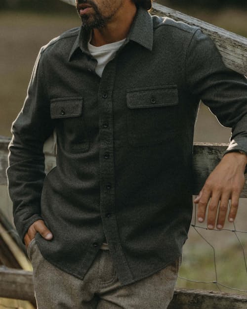 lifestyle image of The Ledge Long Sleeve Shirt