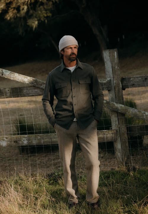 lifestyle image of The Ledge Long Sleeve Shirt