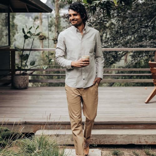 lifestyle image of The Jack Everyday Oxford Shirt