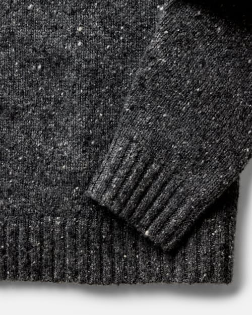 laydown detail image of The Seafarer Donegal Sweater