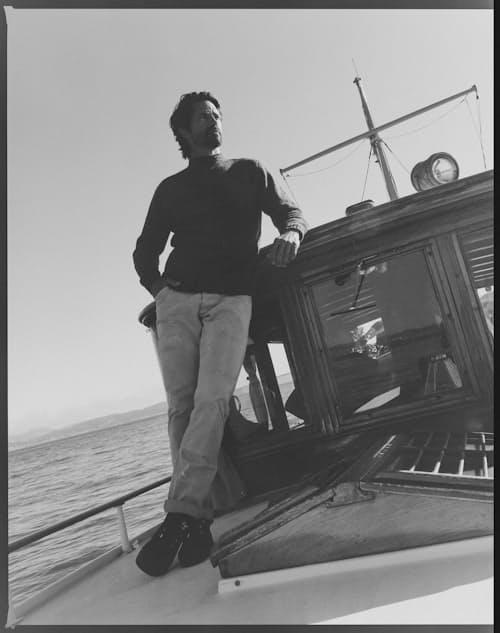 lifestyle image of The Seafarer Donegal Sweater