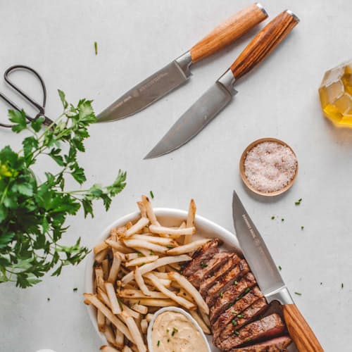 lifestyle image of 4-Piece Steak Set