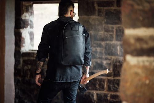 lifestyle image of GORUCK x Carryology Berserker Viking Bullet Backpack - 15L