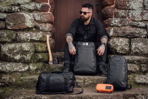 lifestyle image of GORUCK x Carryology Berserker Viking Bullet Backpack - 15L
