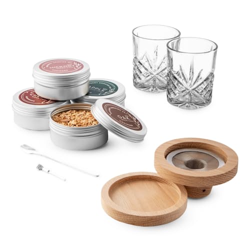 laydown image of Dublin 9 Piece Smoked Cocktail Set