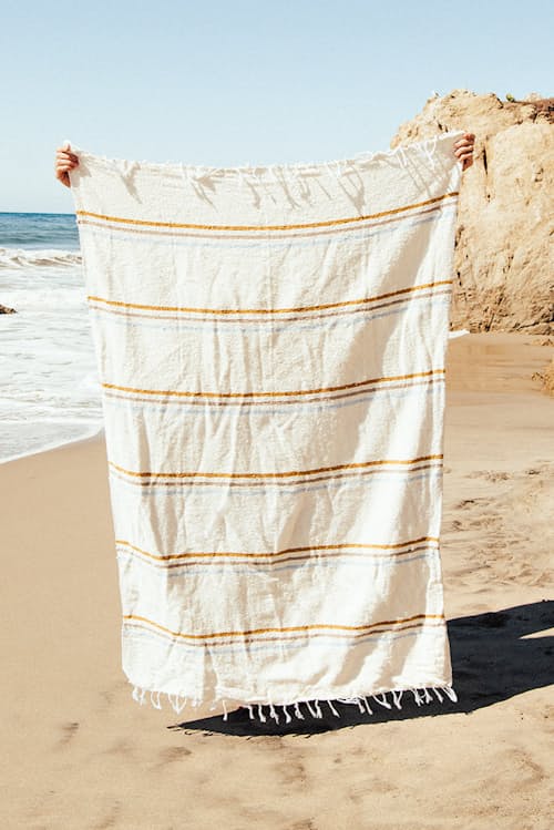 lifestyle image of Sunday Throw Blanket