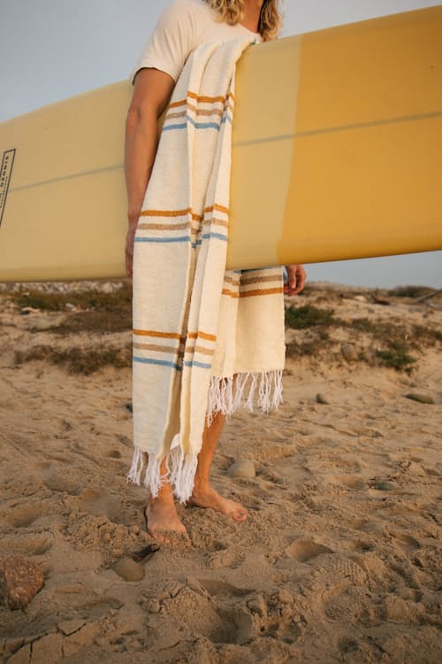 lifestyle image of Sunday Throw Blanket