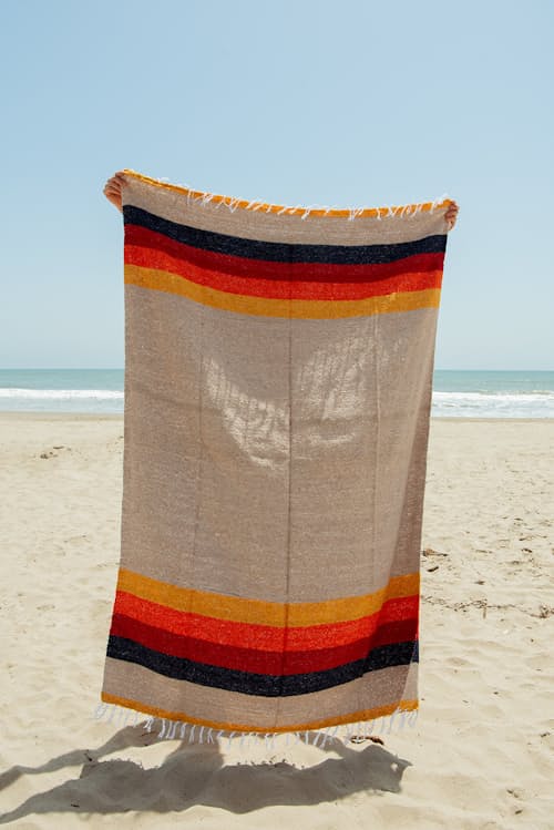lifestyle image of Vintage Desert Throw Blanket