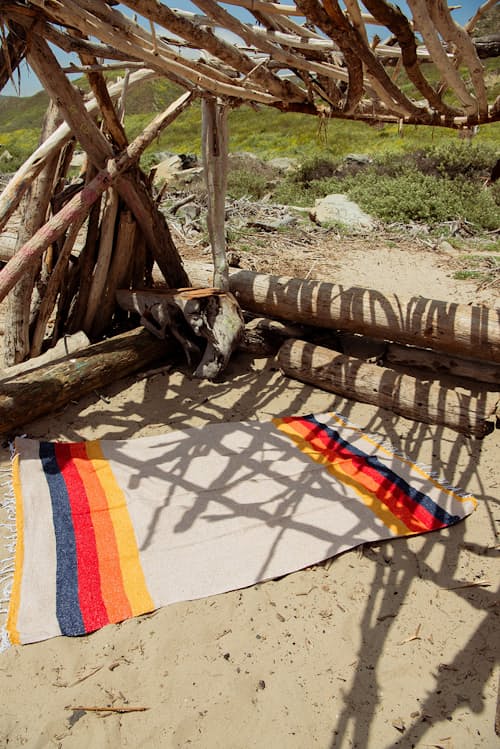 lifestyle image of Vintage Desert Throw Blanket