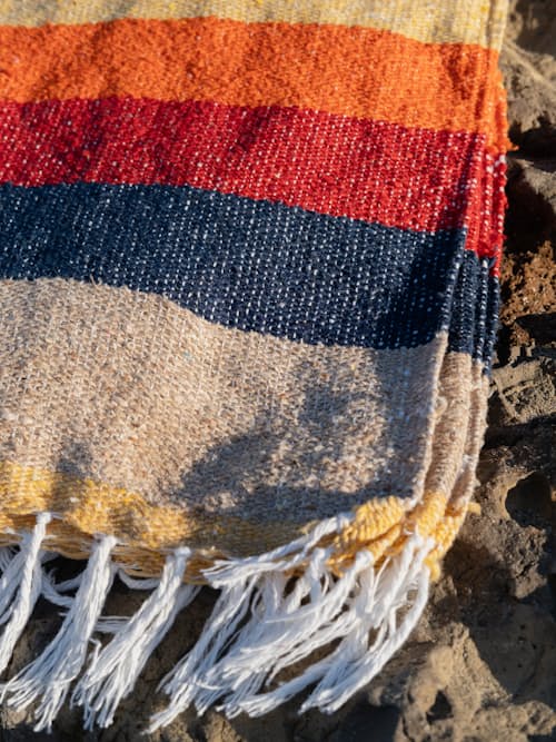lifestyle image of Vintage Desert Throw Blanket
