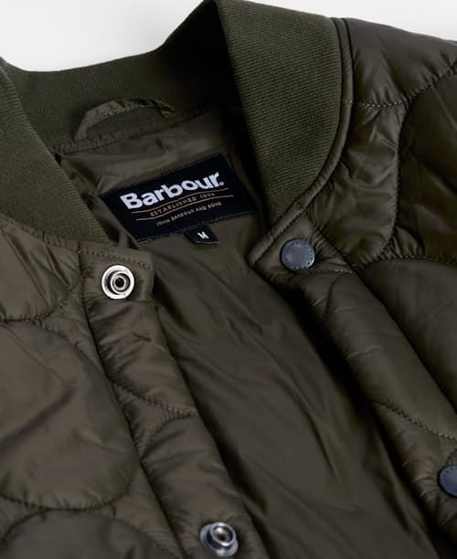laydown detail image of Cording Quilted Bomber Jacket