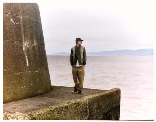 lifestyle image of Cording Quilted Bomber Jacket